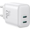 Joyroom JR-TCF12 Dual-Port (2C) 20W nabíjačka (biela)