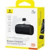 Baseus Compact (IP Edition) 20W Fast Charge USB-C Powerbanka 5000mAh Cluster Black