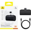 Baseus Compact (IP Edition) 20W Fast Charge USB-C Powerbanka 5000mAh Cluster Black