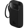 Powerbank Baseus QPow 2 20000mAh 30W 2xUSB-C kabel (black)