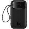 Powerbanka Baseus QPow 2 20000mAh 30W 2xUSB-C kábel (čierny)