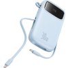 Powerbanka Baseus QPow2 20000mAh 30W 2xUSB-C kabel (modrá)