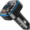 Nabíjačka do auta / FM vysielač XO BCC08 USB x2, USB-C, MP3, Bluetooth 5.0 (čierna)