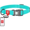 Voděodolný svítící obojek pro psa s QR pasem WAUDOG šíře 40 mm, délka 46-70 cm