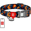Waudog "Oranges" nylonový obojok pre psov s QR kódom, veľkosť L