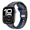 Cubenest Prémiový sportovní řemínek na Apple Watch 42 / 44 / 45 / 46 / Ultra 49mm šedo-modrý