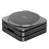 Cubenest 3v1 Qi2 Skládací bezdrátová magnetická nabíječka SQ312 Pro černá