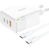 Nabíječek Foneng GAN65 USB-A, 2x USB-C GAN65, 2.4A, 65W (bílý)