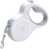 Automatické zatahovací vodítko pro psy Petsuper 5 m (bílé)