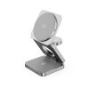 Cubenest 3v1 Qi2 Skladacia bezdrôtová magnetická nabíjačka SQS312 Pro Samsung Watch, Grey