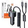 Autonabíjačka Mcdodo CC-0370, USB-C, Lightning, 120W, zaťahovacie káble