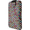 Pouzdro FIXED Soft Slim se zavíráním, PU materiál, velikost 3XL, motiv Rainbow Dots
