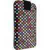 Púzdro FIXED Soft Slim so zatváraním, PU materiál, veľkosť 4XL, motív Rainbow Dots
