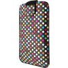 Pouzdro FIXED Soft Slim se zavíráním, PU materiál, velikost 6XL, motiv Rainbow Dots