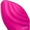 Sonická kefka na čistenie pleti na tvár 4v1 Geske s aplikáciou (purpurová)