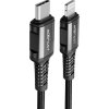 Kabel USB-C na Lightning Acefast C1-01, 1,2 m (černý)