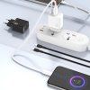 Nabíječka Dudao A26T GaN 25W USB-A, USB-C - černá