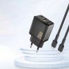 Nabíječka Dudao A26T GaN 25W USB-A, USB-C - černá