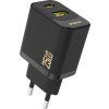 Nabíječka Dudao A26T GaN 25W USB-A, USB-C - černá