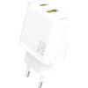 Nabíječka Dudao A26T GaN 25W USB-A, USB-C - bílá