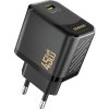 Nabíječka Dudao A28 45W GaN USB-C do zásuvky - černá