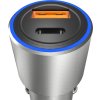 Dudao USB / USB nabíjačka do auta typu C Power Delivery Quick Charge 22,5 W sivá (R4PQ)
