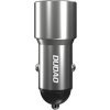 Dudao USB / USB nabíjačka do auta typu C Power Delivery Quick Charge 22,5 W sivá (R4PQ)