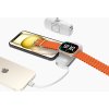 Wozinsky WF16-YLS 5000mAh 15W Lightning Mini Power Bank so vstavaným káblom USB-C a nabíjačkou pre Apple Watch - biela