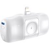 Wozinsky WF16-YLS 5000mAh 15W Lightning Mini Power Bank so vstavaným káblom USB-C a nabíjačkou pre Apple Watch - biela