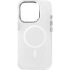Třpytivý kryt MagSafe pro iPhone 16 Pro - bílý s třpytkami