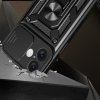 Kryt Hybrid Armor Camshield pro iPhone 16 s krytem kamery a stojánkem - černý
