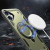 Hybrid Armor Trendy kryt s MagSafe pro iPhone 16 - zelený