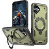 Hybrid Armor Trendy kryt s MagSafe pro iPhone 16 - zelený