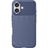 Silikonový kryt Thunder pro iPhone 16 - modrý