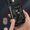 Hybrid Armor Camshield kryt pro iPhone 16 Plus s krytem kamery a stojánkem - černý