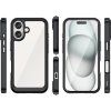Kryt Outer Space s gelovým rámečkem pro iPhone 16 Plus - černý