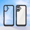 Kryt Outer Space s gelovým rámečkem pro iPhone 16 Plus - černý