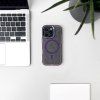 Třpytivý kryt MagSafe pro iPhone 16 Plus - fialový s třpytkami