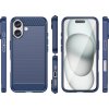 Carbon kryt pro iPhone 16 Plus - modrý