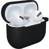 Silikonové měkké pouzdro pro AirPods 3 + přívěsek na klíče s karabinkou, černé (pouzdro D)