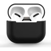 Silikonové měkké pouzdro pro AirPods Pro, černé (pouzdro C)