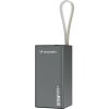 Powerbanka Wozinsky K65+ 65W 30000mAh 2x USB-C, 1x USB-A 65W - sivá
