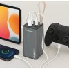 Powerbanka Wozinsky K65+ 65W 30000mAh 2x USB-C, 1x USB-A 65W - sivá