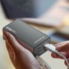 Powerbanka Wozinsky K65+ 65W 30000mAh 2x USB-C, 1x USB-A 65W - sivá