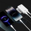 GaN Dudao A65Q 65W USB-A / USB-C PD ultratenká cestovná nabíjačka do siete EU / US - biela