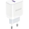 Dudao A20EU USB-A 18W nabíječka do zásuvky - bílá + kabel USB-A - USB-C
