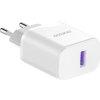 Dudao A20EU USB-A 18W nabíjačka do siete - biela + kábel USB-A - USB-C