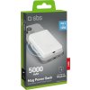 Powerbanka SBS TEBB5000MAG1CW 5000 mAh USB-C, kompatibilná s MagSafe - biela