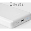 Powerbanka SBS TEBB5000MAG1CW 5000 mAh USB-C, kompatibilní s MagSafe - bílá
