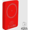Powerbanka SBS TEBB5000MAG1CR 5000 mAh kompatibilní s MagSafe - červená